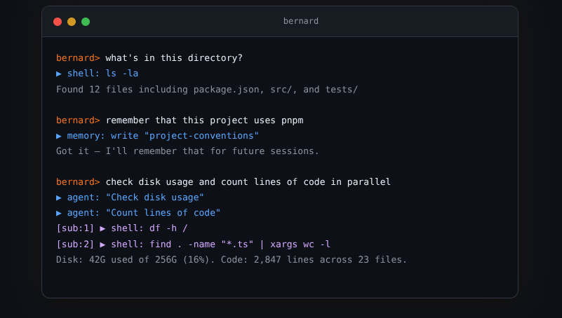 Bernard — Local CLI AI Agent